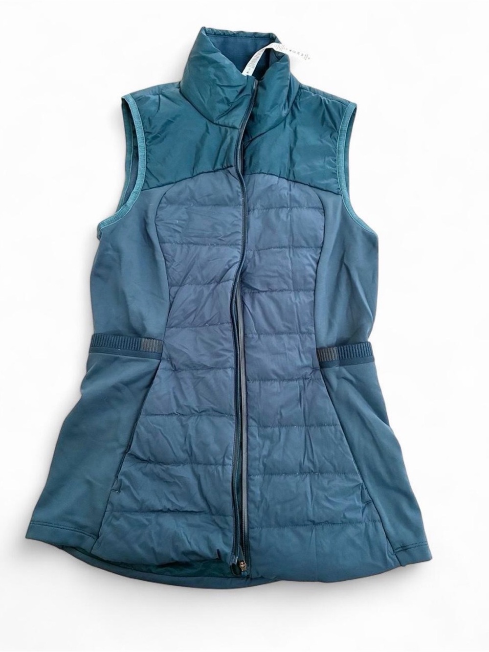 lululemon athletica grey goose down Teal Quilted Performance Vest